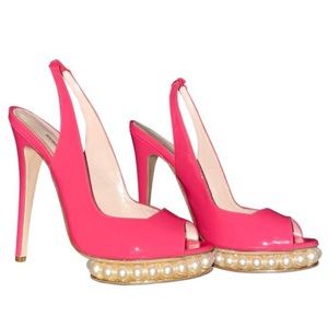 Nicholas Kirkwood Barbie Casati Pearl Patent Leather Sandals